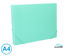 Box na spisy s gumou A4 - pastelová zelená