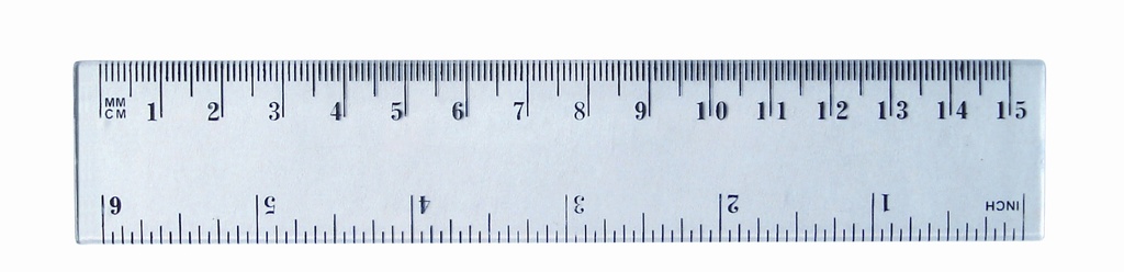 Pravítko 15 cm - transparentní