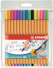 Liner STABILO® point 88 - sada 15 ks