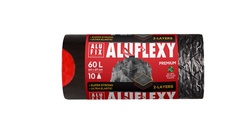 Pytle Alufix Aluflexy stahovací - 64x69 cm / 60l / 33my / 10ks / stříbrnočerná