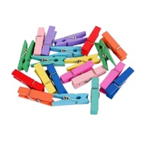 Kolíčky dekorační barevné 35 x 7 mm - 20 ks