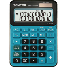 Sencor SEC 372T stolní kalkulačka displej 12 míst modrá