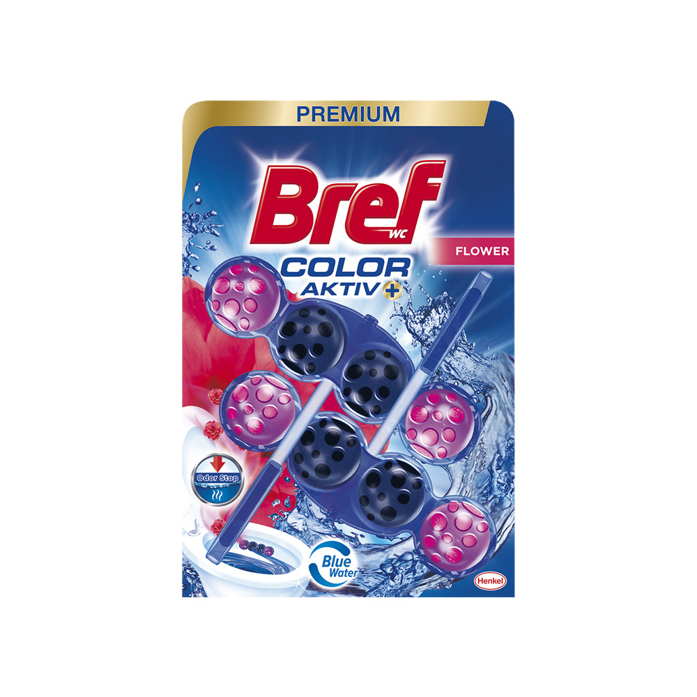 Bref WC blok Color Aktiv - kuličky / 2 x 50 g / mix