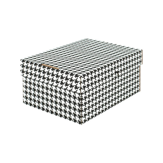 Krabice úložná s víkem - bílá / A5 / 22 x 15,5 x 10 cm