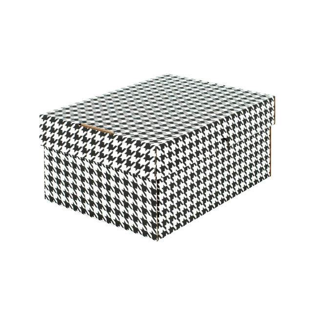Krabice Emba úložná s víkem - bílá / A5 / 22 x 15,5 x 10 cm