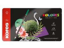 Pastelky trojhranné Kores Kolores box - 72 barev