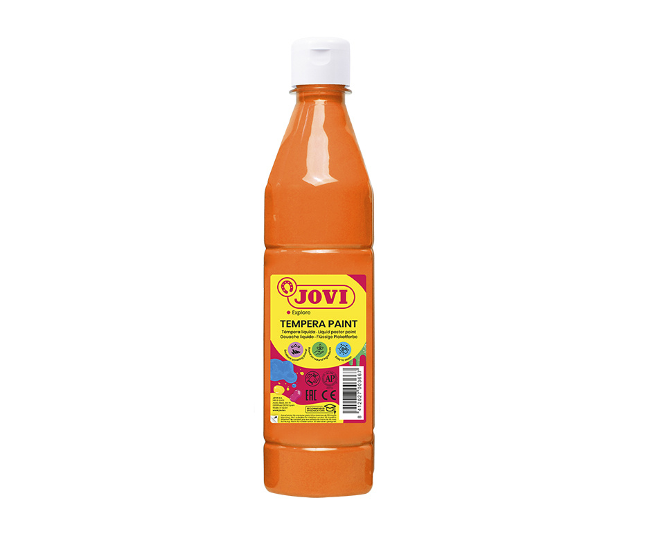 Tekuté temperové barvy JOVI PREMIUM v lahvi - 500 ml / oranžová
