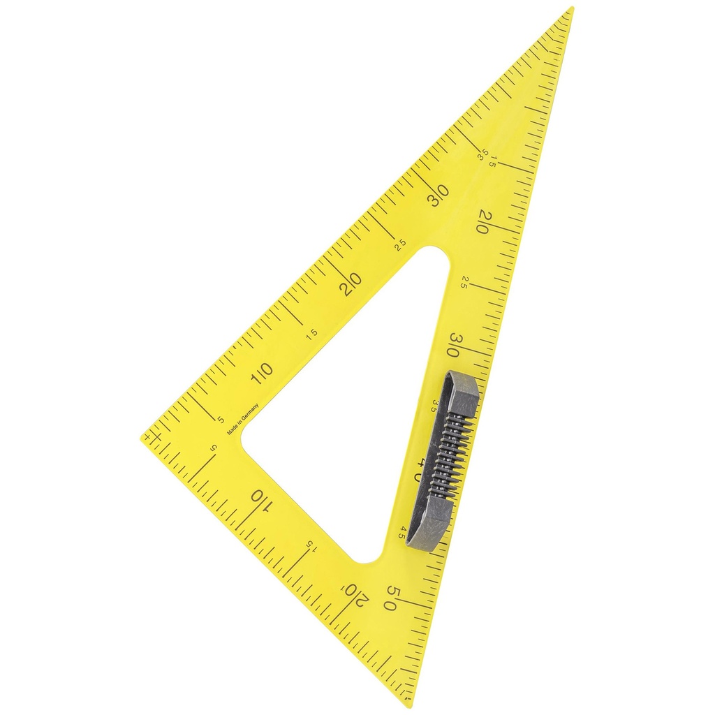 Magnetický troúhelník na tabuli WISSNER  - 60° 60cm / žlutá