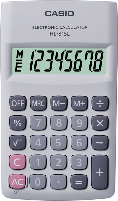 Kalkulačka Casio HL815L kapesní displej 8 míst