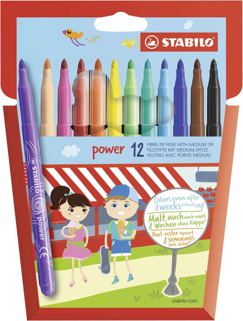 Popisovač Stabilo Power - 12 ks