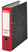 Esselte pákový pořadač A4 papírový s barevným hřbetem 7,5 cm červená