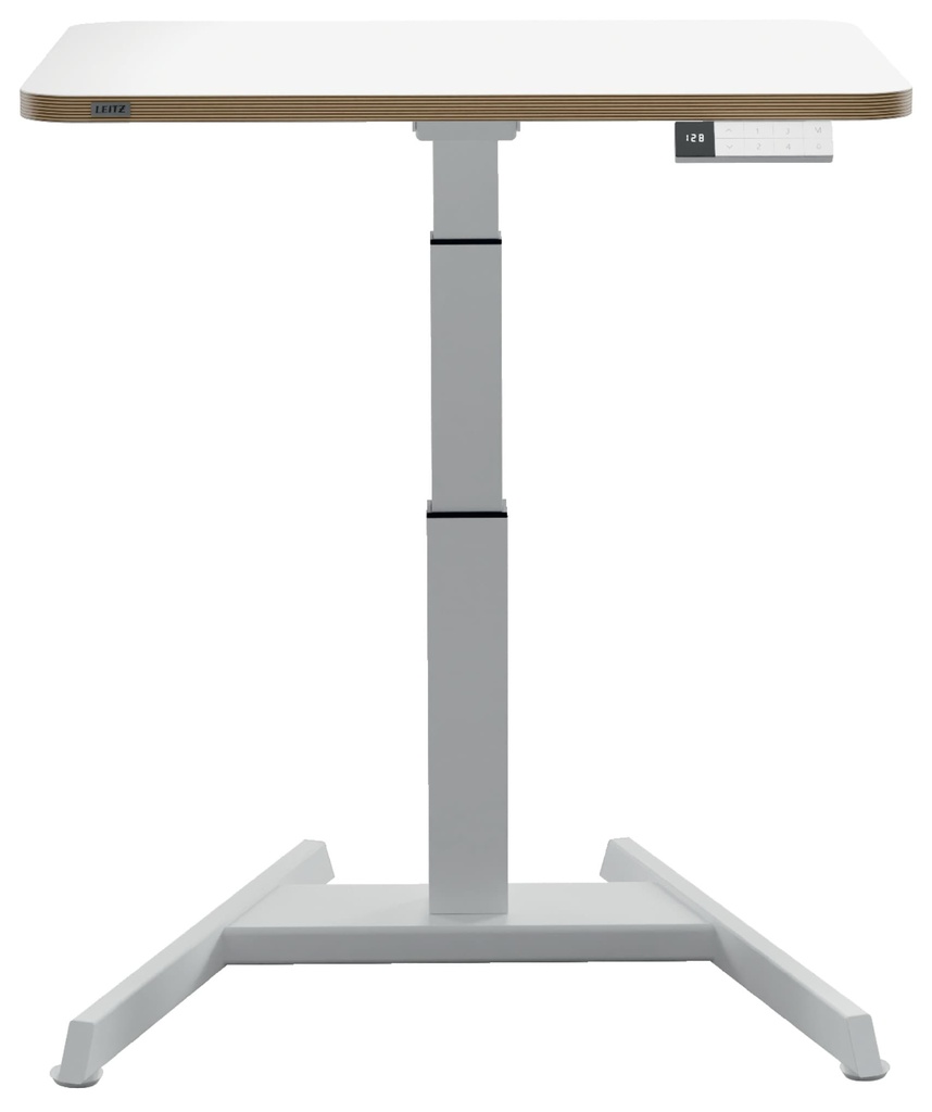 Elektricky nastavitelný stůl Leitz Ergo – 80 x 60 cm / bílá