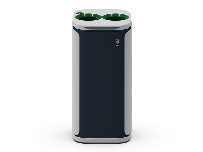 Odpadkový koš KOBRA WASTEE na sklo - 60 L / zelená