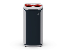 Odpadkový koš KOBRA WASTEE na kov - 60 L / červená