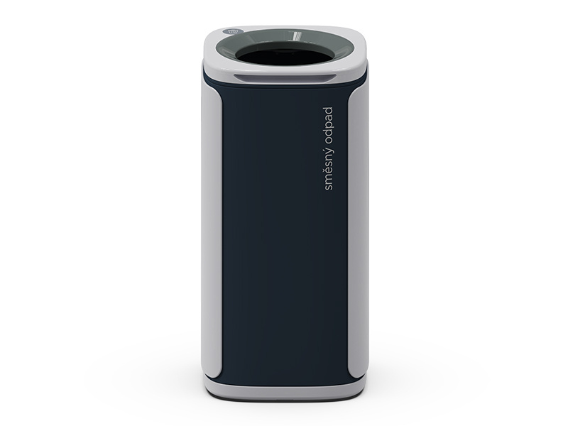 Odpadkový koš KOBRA WASTEE na směsný odpad - 60 L / šedá