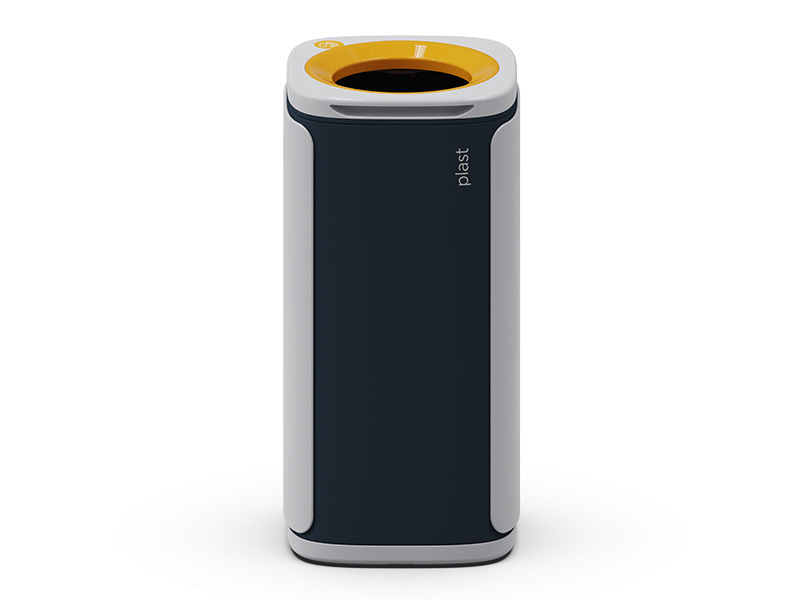 Odpadkový koš KOBRA WASTEE na plast - 60 L / žlutá