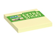 Samolepicí bločky Stick´n by Hopax Extra Sticky - 76 x 76 mm / 90 lístků / žlutá
