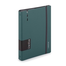 Kroužkový záznamník VERDE Karis A5 - 90 l / zelená