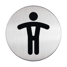 Piktrogram nerez Durable - WC páni / Ø 83 mm