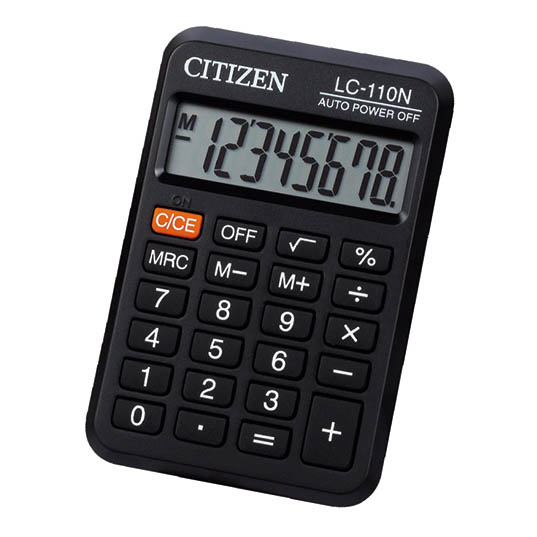 Citizen LC-110N kapesní kalkulačka displej 8 míst