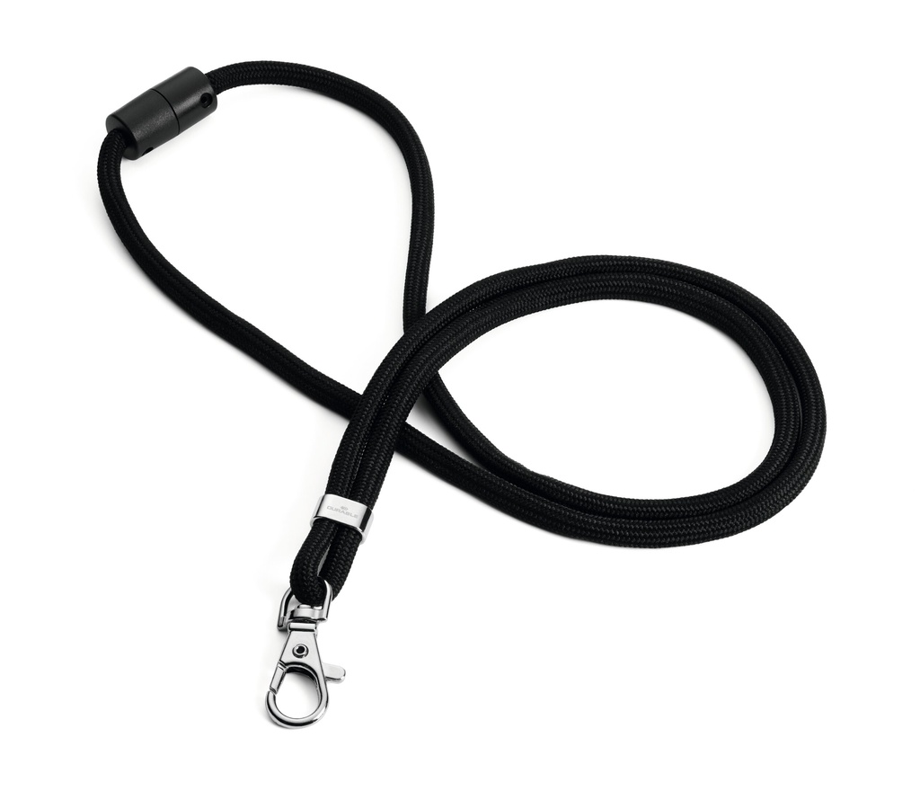 Textilní šňůrka Durable - černá / 46 cm