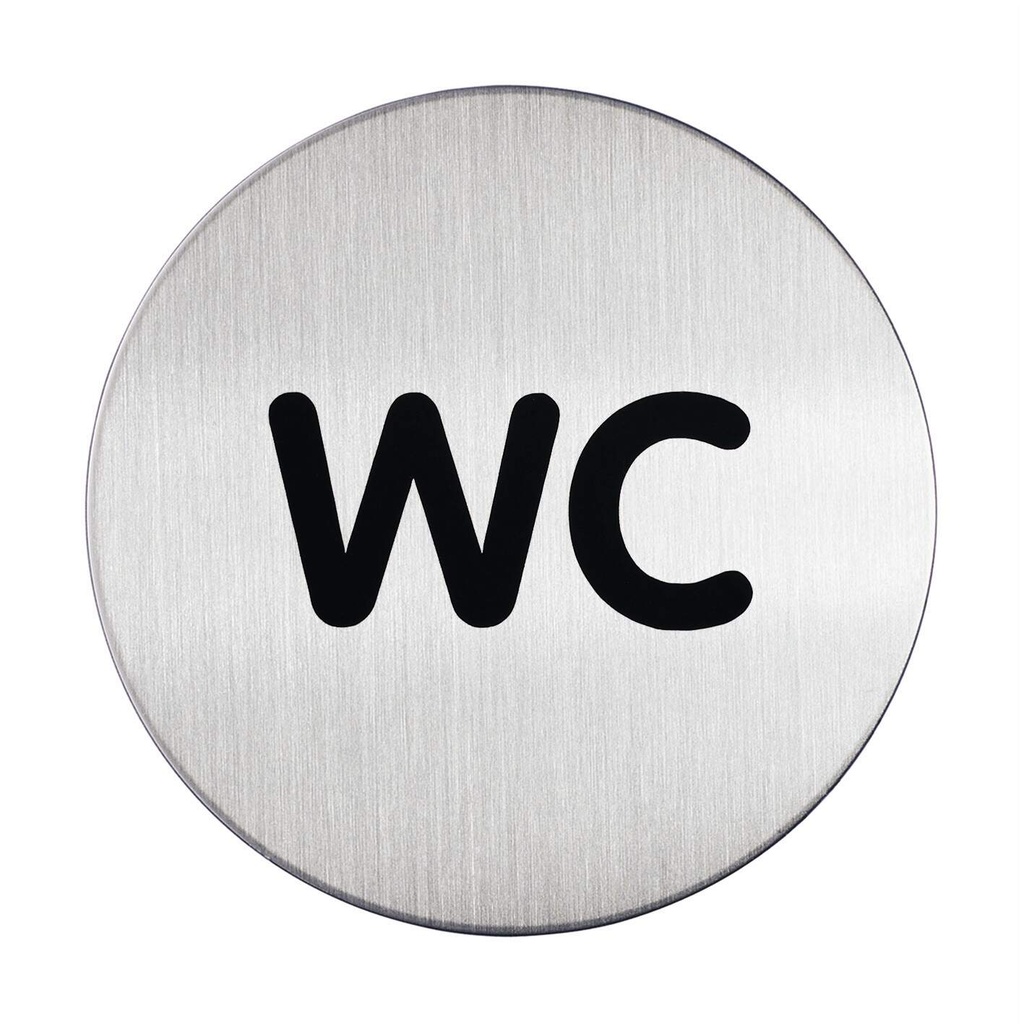 Piktrogram nerez Durable - WC / Ø 83 mm