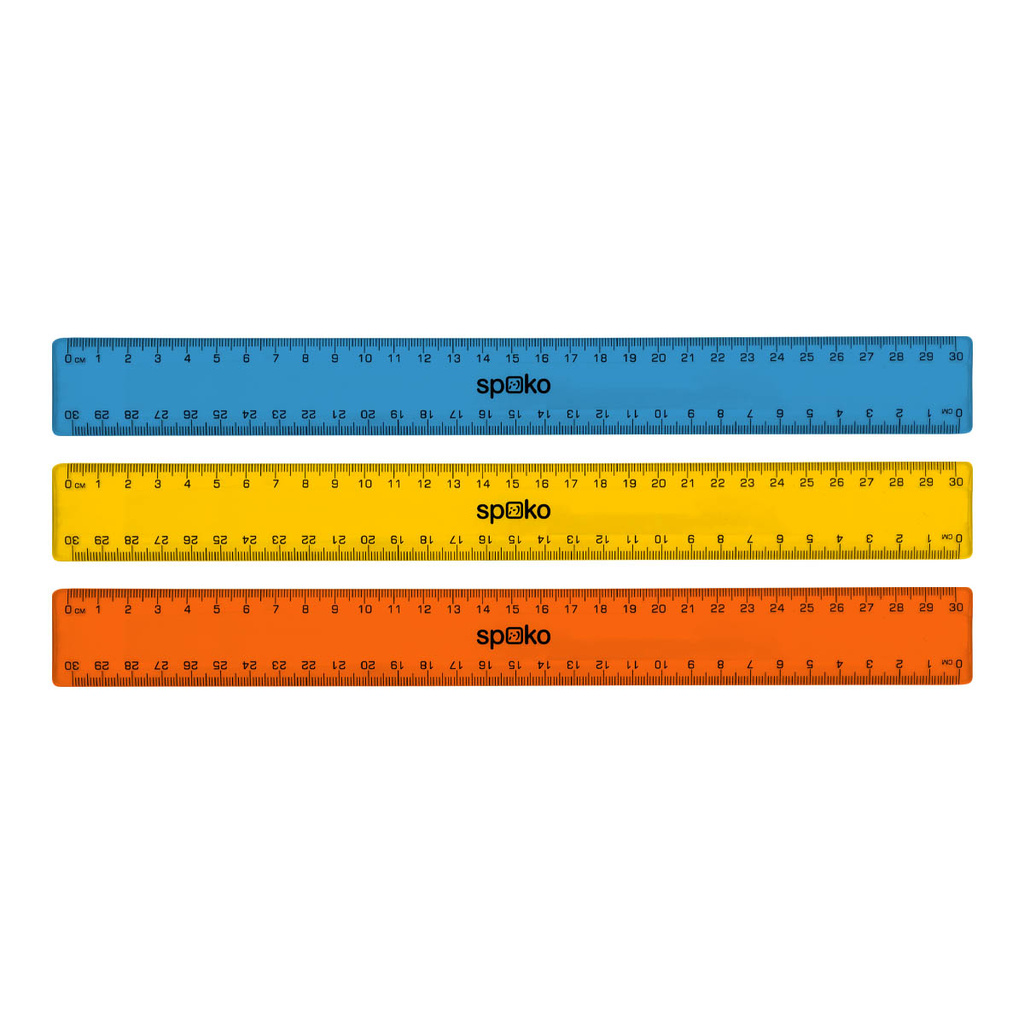 Pravítko SPOKO 30 cm - mix