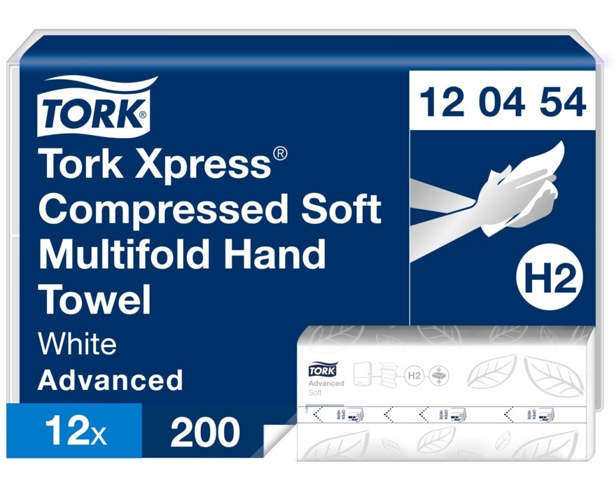 Tork papírové ručníky skládané 120454 H2 XPress - Z-Z bílé 12 x 200 ks