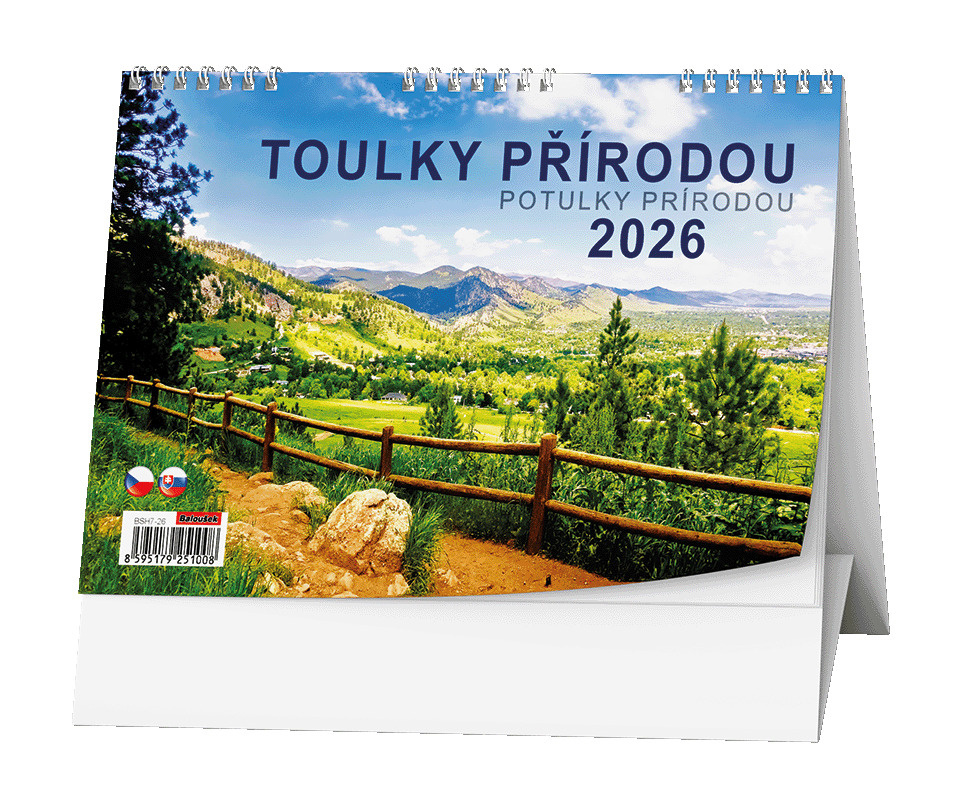 Kalendář stolní obrázkový Toulky přírodou / BSH7