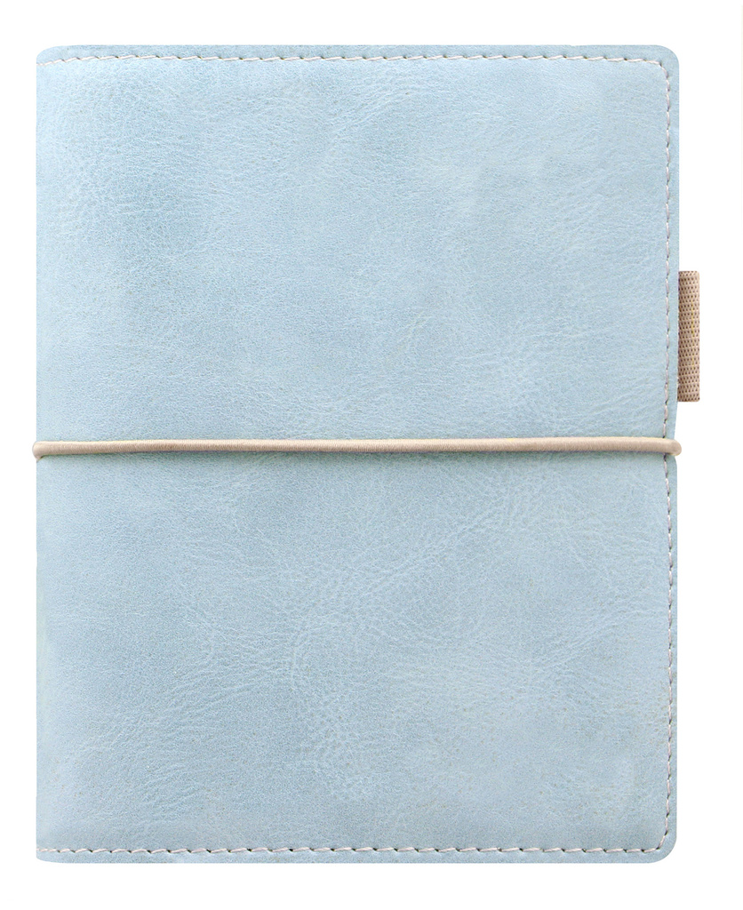 Diář Filofax Domino Soft - kapesní / 81 x 120 mm / pastelová modrá