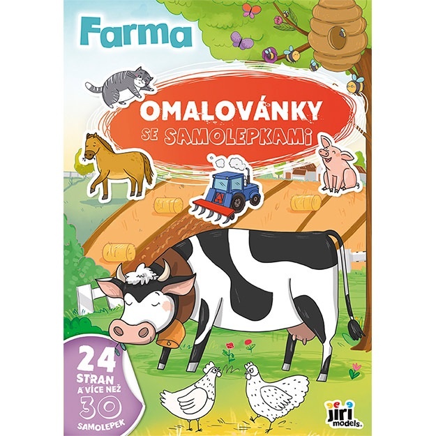 Omalovánky A4 se samolepkami - Farma