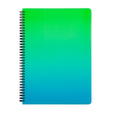 Blok kroužkový OMBRE - A4 / linka / zelená