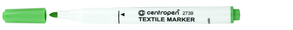 Značkovač Centropen 2739 na textil - žlutozelená