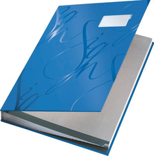 Designová podpisová kniha - modrá