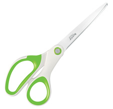 Nůžky Leitz WOW kancelářské titanové 20,5 cm / bílo-zelená