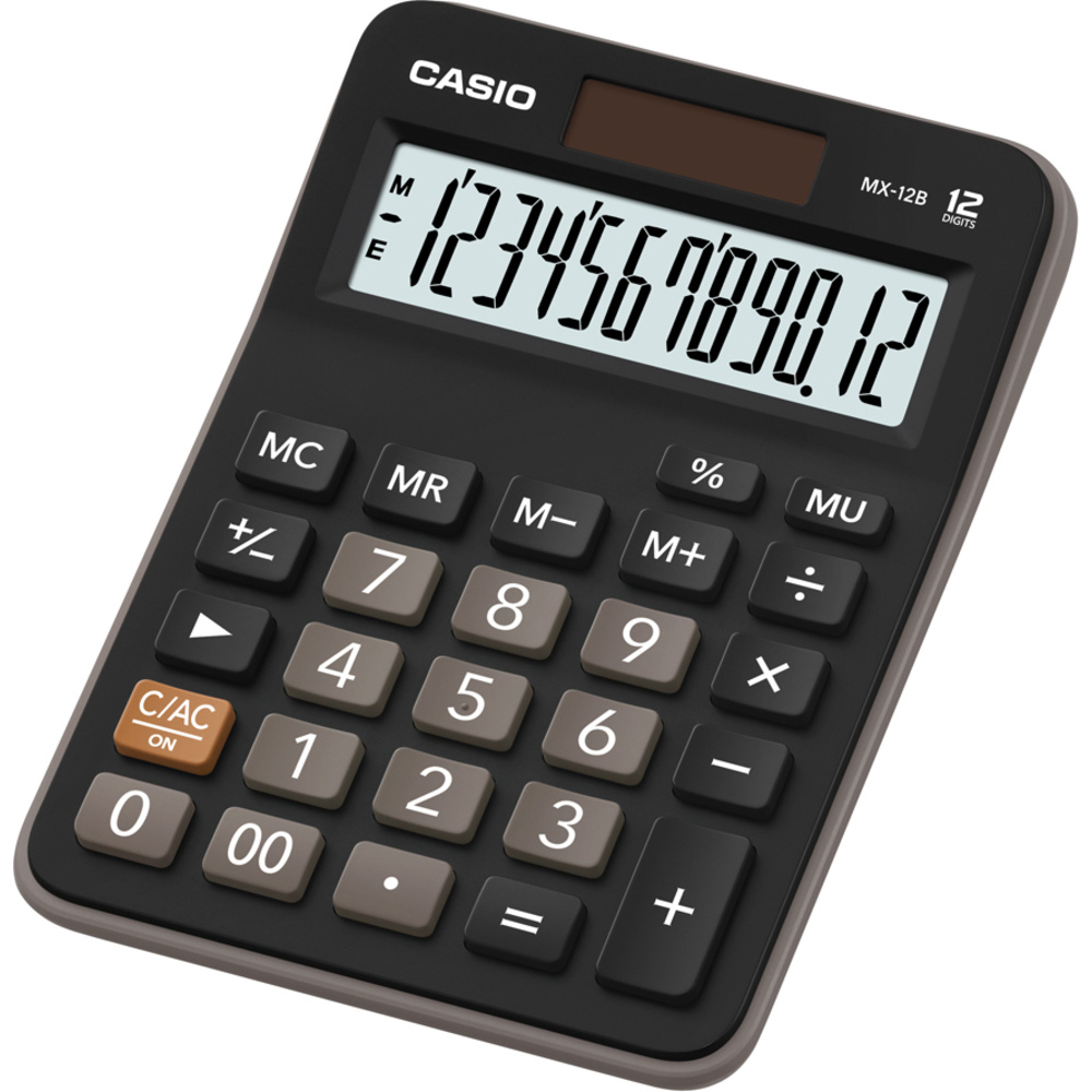 Casio MX 12 B BK stolní kalkulačka displej 12 míst