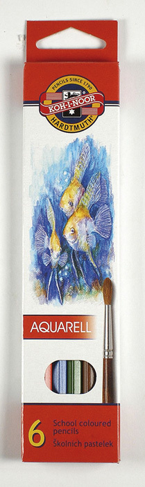 Pastelky aquarelové Mondeluz - 6 barev