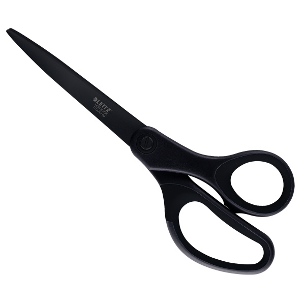 Nůžky kancelářské Leitz titanové s nepřilnavou úpravou - 20,5 cm / černá