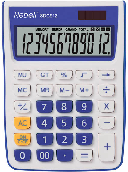 Rebell SDC912 stolní kalkulačka displej 12 míst fialová