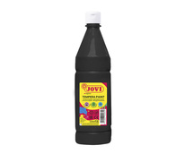 Tekuté temperové barvy JOVI v lahvi - 1000 ml / černá