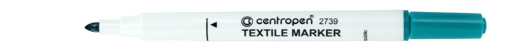 Značkovač Centropen 2739 na textil - zelená