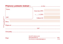 Příjmový pokladní doklad Baloušek A6 / nečíslovaný / 50 listů / ET020