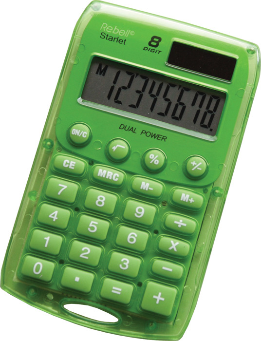 Kalkulačka Rebell Starlet 8 - zelená
