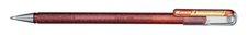 Gelové pero Pentel K 110 metalické dvoubarevné - oranžová / metalická žlutá
