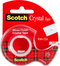 Lepicí páska Scotch Crystal s odvíječem - 19 mm x 7,5 m