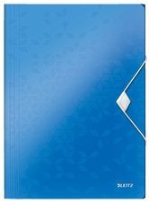 Spisové desky A4 s gumou WOW - modrá