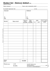 Baloušek dodací list daňový doklad - A5 / 50 listů / NCR / PT140