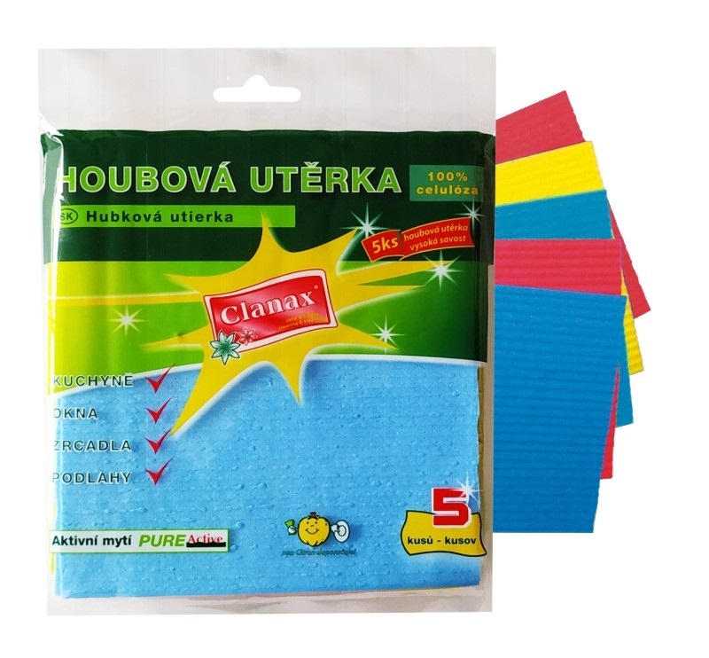 Betty utěrka houbová 5 ks