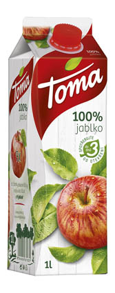 Toma džus jablko 100% 1l