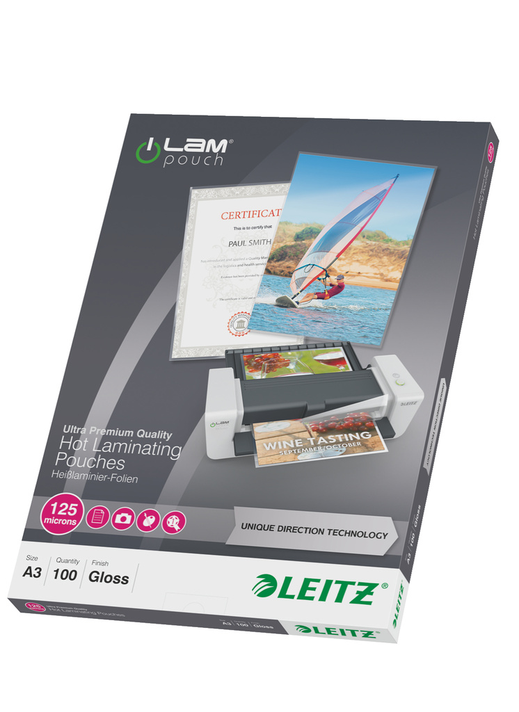 Laminovací pouzdra Leitz iLam - A3 125 mic / 100 ks